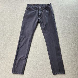 Levis 512 Slim Taper Jeans Mens Size 31X32 Gray Stretch Slim Denim Adult